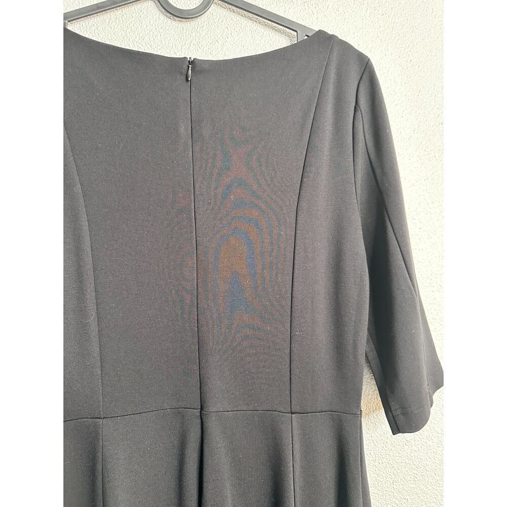 Mary Crafts Black Women's Quarter Sleeve Dress Size 6 - Picture 9 of 15